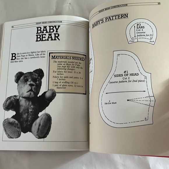 NWT Making Your Own Teddy Bear BOOK 1982 Bialosky Tynes Vintage Patterns Clothes - Picture 9 of 17